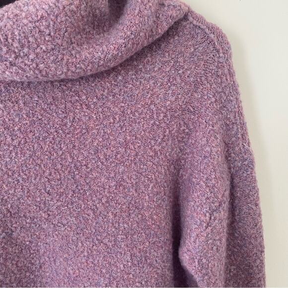 Free People Stormy Pullover Turtleneck Sweater Lavender Size Medium Gently Used - Picture 3 of 6
